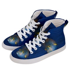 Fish Blue Animal Water Nature Men s Hi-top Skate Sneakers by Amaryn4rt