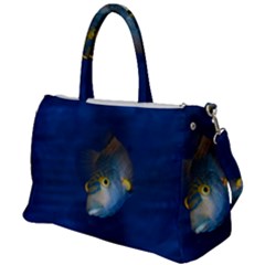 Fish Blue Animal Water Nature Duffel Travel Bag by Amaryn4rt