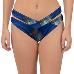 Fish Blue Animal Water Nature Double Strap Halter Bikini Bottoms by Amaryn4rt