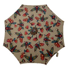 Tattoos Colorful Seamless Pattern Hook Handle Umbrellas (small) by Amaryn4rt