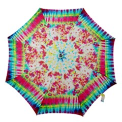 Pattern Decorated Schoolbus Tie Dye Hook Handle Umbrellas (medium) by Amaryn4rt