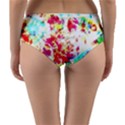 Pattern Decorated Schoolbus Tie Dye Reversible Mid-Waist Bikini Bottoms View2