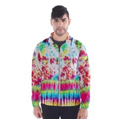 Pattern Decorated Schoolbus Tie Dye Men s Windbreaker by Amaryn4rt