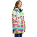 Pattern Decorated Schoolbus Tie Dye Kids  Hooded Longline Puffer Jacket View2