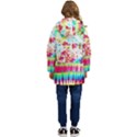 Pattern Decorated Schoolbus Tie Dye Kids  Hooded Longline Puffer Jacket View4