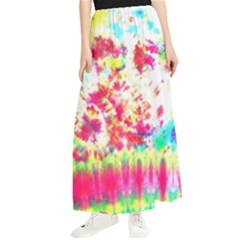 Pattern Decorated Schoolbus Tie Dye Maxi Chiffon Skirt by Amaryn4rt