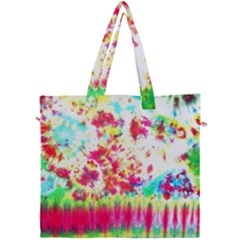 Pattern Decorated Schoolbus Tie Dye Canvas Travel Bag by Amaryn4rt