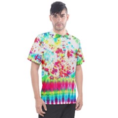 Pattern Decorated Schoolbus Tie Dye Men s Polo Tee by Amaryn4rt