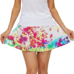 Pattern Decorated Schoolbus Tie Dye Women s Skort by Amaryn4rt