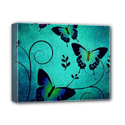 Texture Butterflies Background Deluxe Canvas 14  X 11  (stretched) by Amaryn4rt