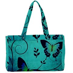 Texture Butterflies Background Canvas Work Bag by Amaryn4rt