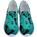 Texture Butterflies Background Men s Lightweight Slip Ons View1