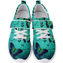 Texture Butterflies Background Men s Velcro Strap Shoes by Amaryn4rt