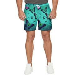 Texture Butterflies Background Men s Runner Shorts by Amaryn4rt