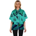 Texture Butterflies Background Women s Batwing Button Up Shirt View1