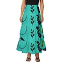 Texture Butterflies Background Tiered Ruffle Maxi Skirt View1