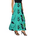 Texture Butterflies Background Tiered Ruffle Maxi Skirt View3