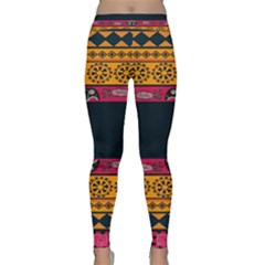 Pattern Ornaments Africa Safari Summer Graphic Classic Yoga Leggings by Amaryn4rt