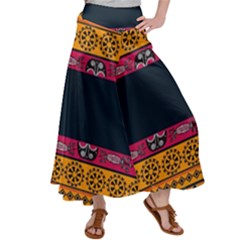 Pattern Ornaments Africa Safari Summer Graphic Women s Satin Palazzo Pants by Amaryn4rt