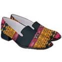 Pattern Ornaments Africa Safari Summer Graphic Women s Classic Loafer Heels View3