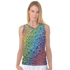 Bubbles Rainbow Colourful Colors Women s Basketball Tank Top by Amaryn4rt