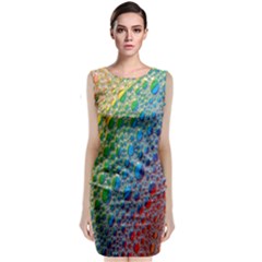 Bubbles Rainbow Colourful Colors Sleeveless Velvet Midi Dress by Amaryn4rt