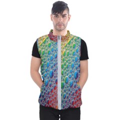 Bubbles Rainbow Colourful Colors Men s Puffer Vest