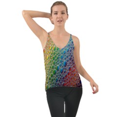 Bubbles Rainbow Colourful Colors Chiffon Cami by Amaryn4rt