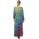 Bubbles Rainbow Colourful Colors Maxi Chiffon Beach Wrap View2