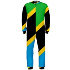 Flag Of Tanzania Onepiece Jumpsuit (men) by Amaryn4rt