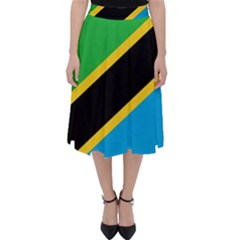 Flag Of Tanzania Classic Midi Skirt by Amaryn4rt