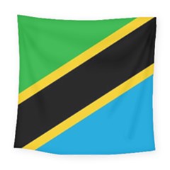 Flag Of Tanzania Square Tapestry (large) by Amaryn4rt