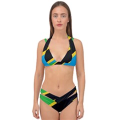 Flag Of Tanzania Double Strap Halter Bikini Set by Amaryn4rt