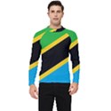 Flag Of Tanzania Men s Long Sleeve Rash Guard View1