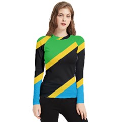 Flag Of Tanzania Women s Long Sleeve Rash Guard by Amaryn4rt