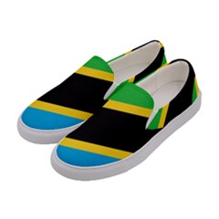 Flag Of Tanzania Women s Canvas Slip Ons by Amaryn4rt