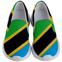 Flag Of Tanzania Kids Lightweight Slip Ons by Amaryn4rt