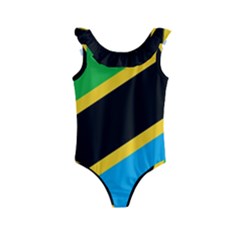 Flag Of Tanzania Kids  Frill Swimsuit by Amaryn4rt