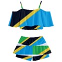 Flag Of Tanzania Kids  Off Shoulder Skirt Bikini View2