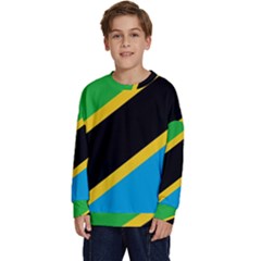 Flag Of Tanzania Kids  Long Sleeve Jersey by Amaryn4rt