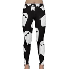 Ghost Halloween Pattern Classic Yoga Leggings by Amaryn4rt