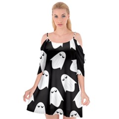 Ghost Halloween Pattern Cutout Spaghetti Strap Chiffon Dress by Amaryn4rt