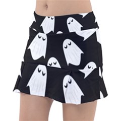 Ghost Halloween Pattern Classic Tennis Skirt by Amaryn4rt