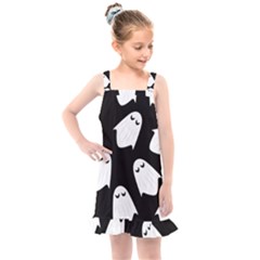 Ghost Halloween Pattern Kids  Overall Dress by Amaryn4rt