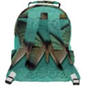 Butterfly Background Vintage Old Grunge Rounded Multi Pocket Backpack View3