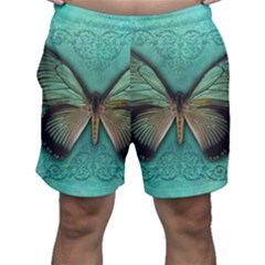 Butterfly Background Vintage Old Grunge Men s Shorts by Amaryn4rt