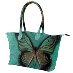 Butterfly Background Vintage Old Grunge Canvas Shoulder Bag by Amaryn4rt