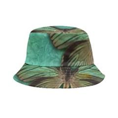 Butterfly Background Vintage Old Grunge Bucket Hat by Amaryn4rt