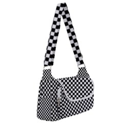 Black And White Checkerboard Background Board Checker Multipack Bag by Amaryn4rt