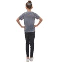 Black And White Checkerboard Background Board Checker Kids  Mesh Piece Tee View2